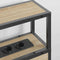 vidaXL Storage Headboard with Shelf Sonoma oak 160 cm Engineered wood