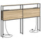 vidaXL Storage Headboard with Shelf Sonoma oak 160 cm Engineered wood