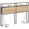 vidaXL Storage Headboard with Shelf Sonoma oak 160 cm Engineered wood