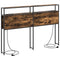 vidaXL Storage Headboard with Shelf Smoked oak 160 cm Engineered wood