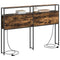 vidaXL Storage Headboard with Shelf Smoked oak 160 cm Engineered wood