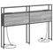vidaXL Storage Headboard with Shelf Grey sonoma 160 cm Engineered wood
