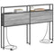 vidaXL Storage Headboard with Shelf Grey sonoma 160 cm Engineered wood