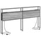 vidaXL Storage Headboard with Shelf Grey sonoma 180 cm Engineered wood