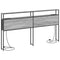 vidaXL Storage Headboard with Shelf Grey sonoma 180 cm Engineered wood