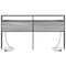 vidaXL Storage Headboard with Shelf Grey sonoma 180 cm Engineered wood