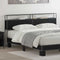 vidaXL Storage Headboard with Shelf Black oak 200 cm Engineered wood