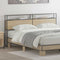 vidaXL Storage Headboard with Shelf Sonoma oak 200 cm Engineered wood
