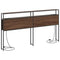 vidaXL Storage Headboard with Shelf Brown oak 200 cm Engineered wood