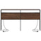 vidaXL Storage Headboard with Shelf Brown oak 200 cm Engineered wood