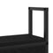 vidaXL Storage Headboard with Charging Station Black oak 75 cm