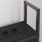 vidaXL Storage Headboard with Charging Station Black oak 75 cm