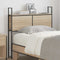 vidaXL Storage Headboard with Charging Station Sonoma oak 75 cm