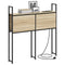 vidaXL Storage Headboard with Charging Station Sonoma oak 75 cm