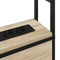 vidaXL Storage Headboard with Charging Station Sonoma oak 80 cm