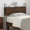 vidaXL Storage Headboard with Charging Station Brown oak 90 cm