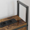 vidaXL Storage Headboard with Charging Station Smoked oak 100 cm