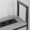 vidaXL Storage Headboard with Charging Station Grey sonoma 100 cm