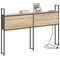 vidaXL Storage Headboard with Charging Station Sonoma oak 120 cm