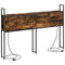 vidaXL Storage Headboard with Charging Station Smoked oak 120 cm