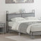 vidaXL Storage Headboard with Charging Station Grey sonoma 120 cm