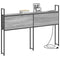 vidaXL Storage Headboard with Charging Station Grey sonoma 120 cm
