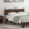 vidaXL Storage Headboard with Charging Station Brown oak 120 cm