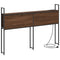 vidaXL Storage Headboard with Charging Station Brown oak 120 cm