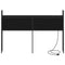 vidaXL Storage Headboard with Charging Station Black oak 135 cm