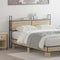 vidaXL Storage Headboard with Charging Station Sonoma oak 135 cm