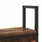 vidaXL Storage Headboard with Charging Station Smoked oak 135 cm