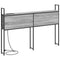 vidaXL Storage Headboard with Charging Station Grey sonoma 135 cm