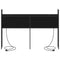 vidaXL Storage Headboard with Charging Station Black oak 140 cm