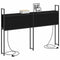 vidaXL Storage Headboard with Charging Station Black oak 140 cm