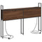 vidaXL Storage Headboard with Charging Station Brown oak 140 cm