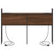 vidaXL Storage Headboard with Charging Station Brown oak 140 cm