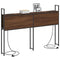 vidaXL Storage Headboard with Charging Station Brown oak 150 cm