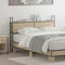 vidaXL Storage Headboard with Charging Station Sonoma oak 160 cm