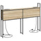 vidaXL Storage Headboard with Charging Station Sonoma oak 160 cm
