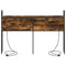 vidaXL Storage Headboard with Charging Station Smoked oak 160 cm