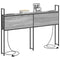 vidaXL Storage Headboard with Charging Station Grey sonoma 160 cm