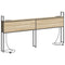 vidaXL Storage Headboard with Charging Station Sonoma oak 180 cm