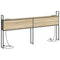 vidaXL Storage Headboard with Charging Station Sonoma oak 180 cm