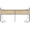 vidaXL Storage Headboard with Charging Station Sonoma oak 180 cm