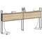vidaXL Storage Headboard with Charging Station Sonoma oak 180 cm