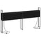 vidaXL Storage Headboard with Charging Station Black oak 200 cm