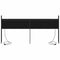vidaXL Storage Headboard with Charging Station Black oak 200 cm
