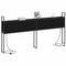 vidaXL Storage Headboard with Charging Station Black oak 200 cm