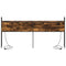 vidaXL Storage Headboard with Charging Station Smoked oak 200 cm