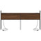 vidaXL Storage Headboard with Charging Station Brown oak 200 cm